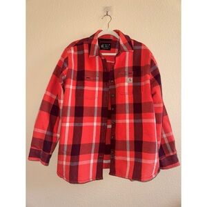 Carhartt Women’s Rugged Flex Heavyweight Twill Flannel Jacket Size‎ Large